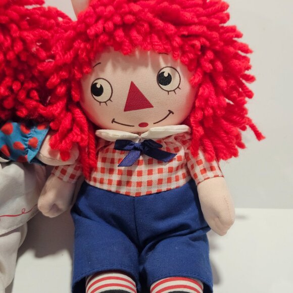 Vintage Applause Raggedy Ann & Andy Wind-Up Musical Doll Pair - Picture 6 of 7